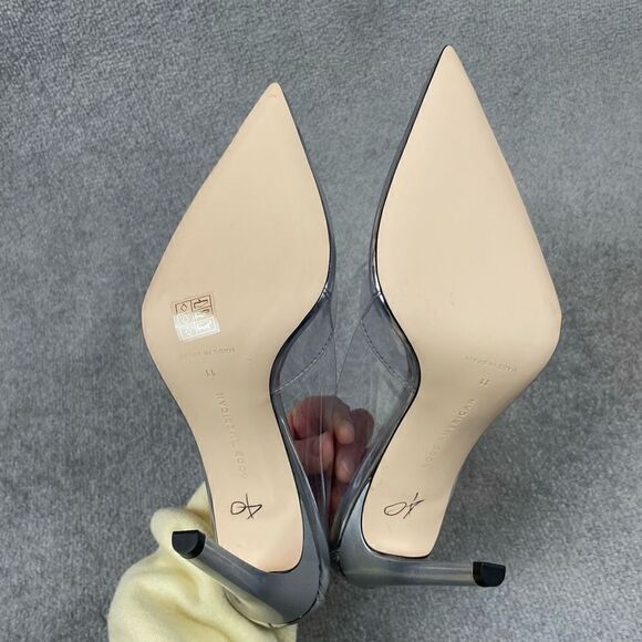Good American Womens 11 Glass Slipper Cinderella Clear Pump Pointed Toe Heels - Picture 4 of 5